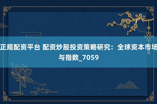 正规配资平台 配资炒股投资策略研究：全球资本市场与指数_7059