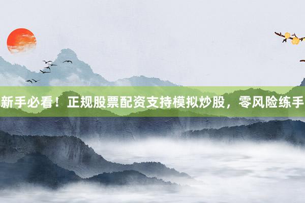 新手必看！正规股票配资支持模拟炒股，零风险练手