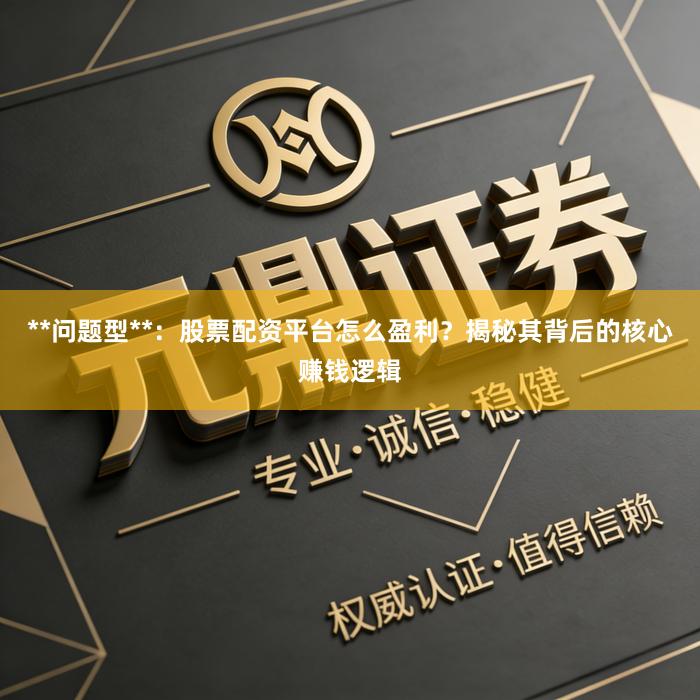**问题型**：股票配资平台怎么盈利？揭秘其背后的核心赚钱逻辑