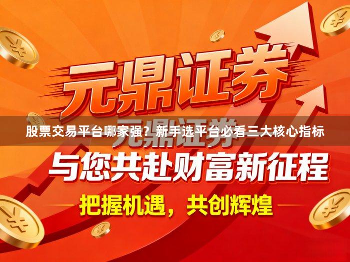 股票交易平台哪家强？新手选平台必看三大核心指标