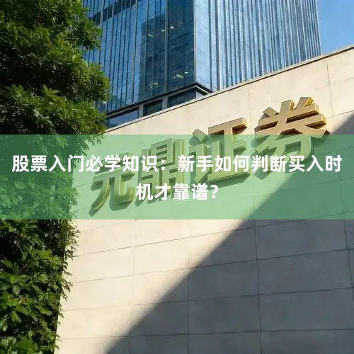 股票入门必学知识：新手如何判断买入时机才靠谱？