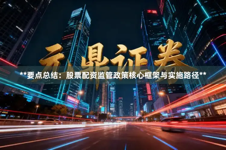 **要点总结：股票配资监管政策核心框架与实施路径**