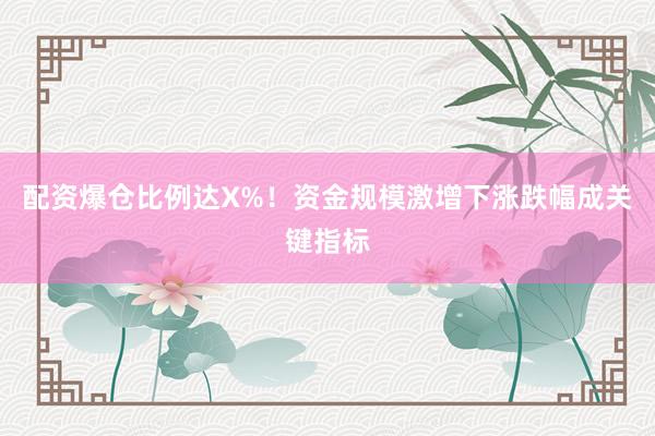 配资爆仓比例达X%！资金规模激增下涨跌幅成关键指标